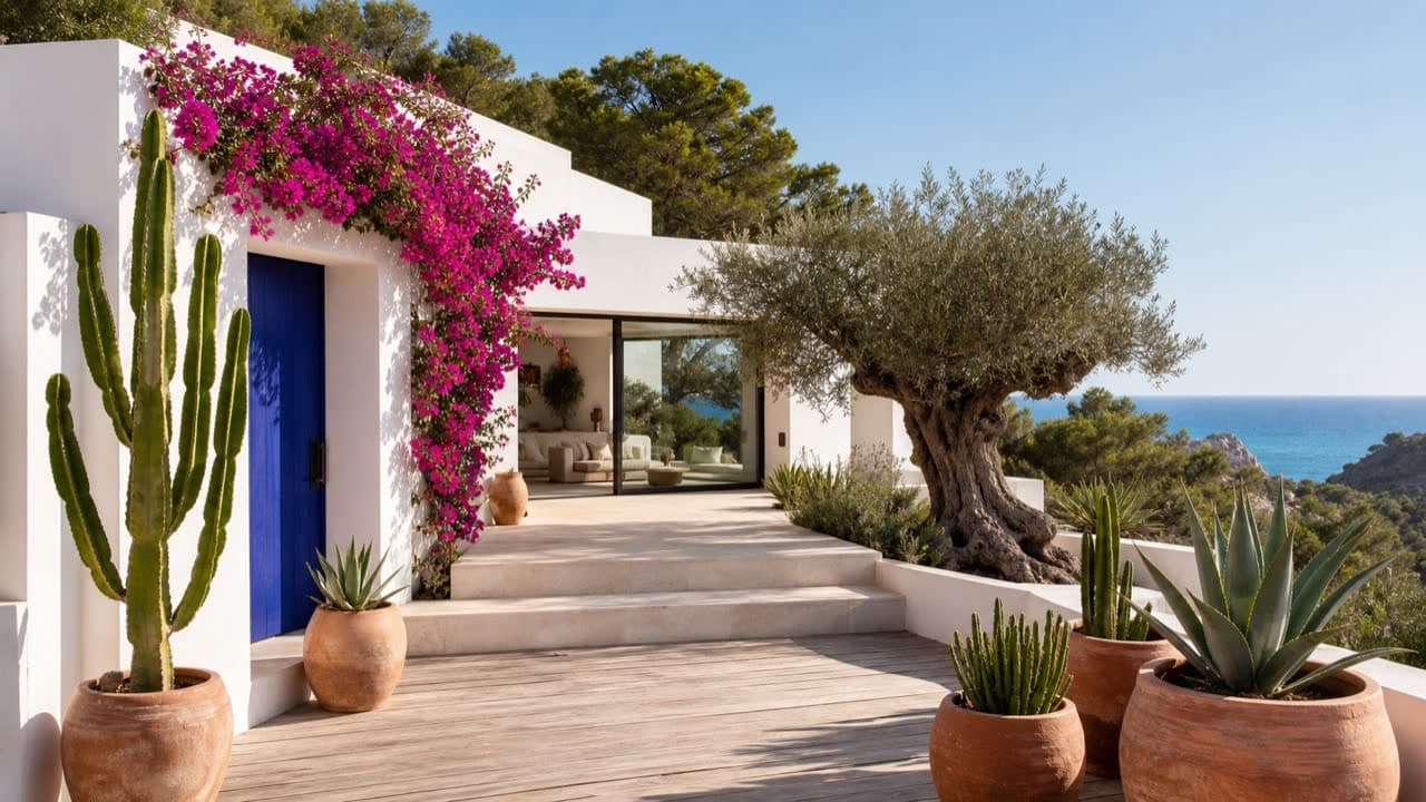 Villa, landscape